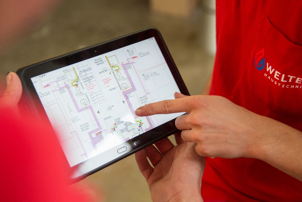 iPad Beratung Haustechnik digital